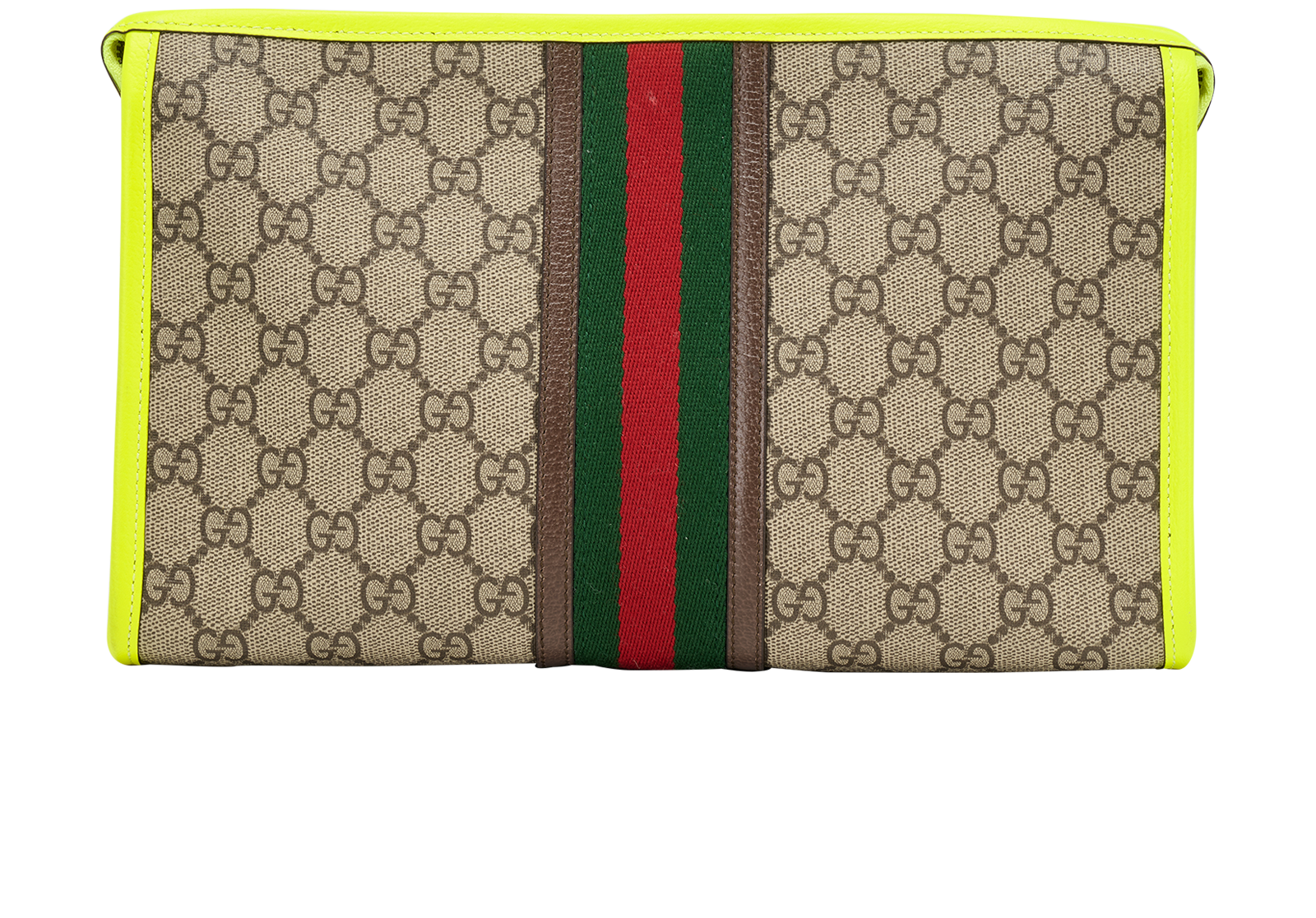 GG Supreme Ophidia Toiletry Pouch, &pound;395, Accessories, Beige, Canvas, Back view